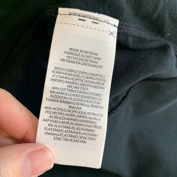 RLX Ralph Lauren Sweater Womens L Large Black Turtleneck Drop Shoulder Split Hem - Picture 11 of 15